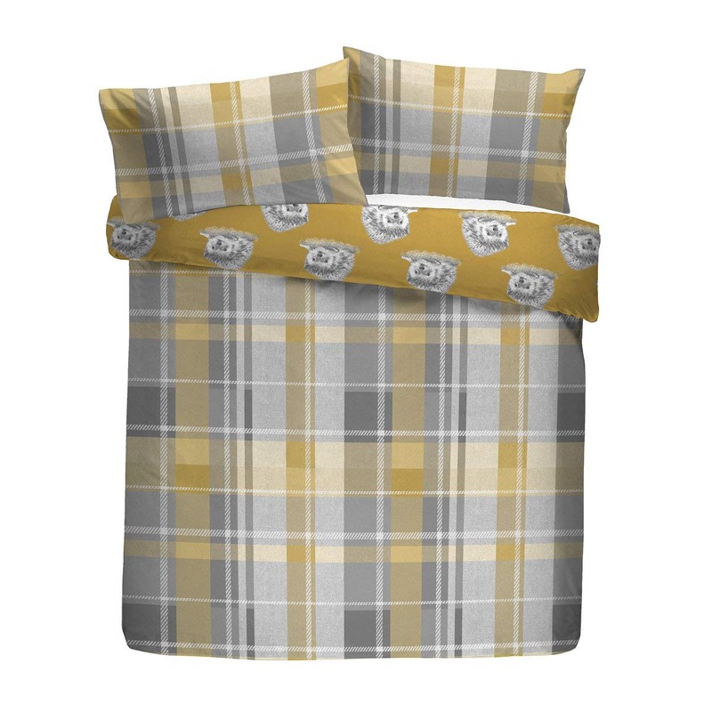 Dreams & Drapes Colville Check-100% Brushed Duvet Cover Set, 100%