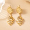 Gold Starfish Pearl Seashell Stud & Drop Dangle Earrings -