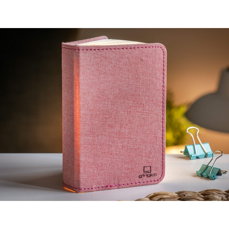 Gingko Design Smart Booklight- Linen Mini Blush Pink, One Size