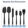 MiorBiit Silicone Spatula Set of 6, Food Grade, High Temperature