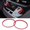 4pcs AC Vent Ring Outer Trim Aluminum Alloy Air Conditioning