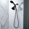 Matte Black Insert Stainless Steel Hand Held Shower Tube Bathroom