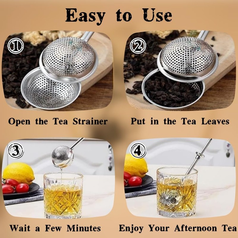 2 Pack Ball Shape Tea Infuser Set - Diffusers for