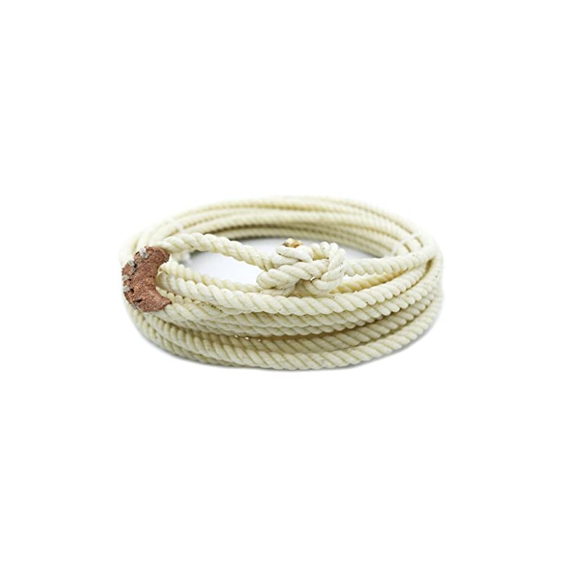 M-Royal Saddles 30 FT White Western Adult Lasso Rope Rodeo