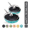 Kitchenly Happy Frying Pan & Lid Set of 2 -