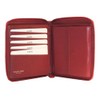 Golden Head Polo RFID Protect Zipped Billfold Coin Wallet Red,