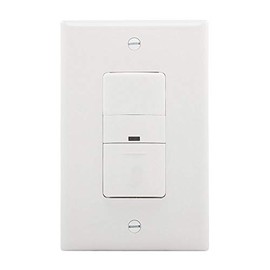 EATON Wiring OS306U-W 600W Wall Mount Occupancy Vacancy Sensor, White