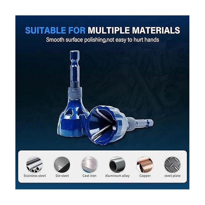 Deburring External Chamfer Tool, Remove BurrTools with Quick Release Shank,