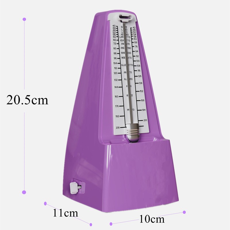 Solo Mechanical Metronome with Accent Bell, Precise Time and Powerful