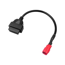 OBD2 Adapter Cable Fit for Moto Guzzi Piaggio Vespa Milan Yamaha Harley Davidson and More, 6 Pin Motorcycle Wiring Adapter Plug Cable