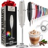 Zulay Kitchen Powerful Milk Frother Wand - Ultra Fast Handheld