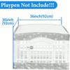 Dog Playpen Bottom Pad and Mesh Top Cover fit 36"
