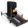 Tempered Glass Coffee Pod Drawer,Nespresso Vertuo Pod Holder Drawer for