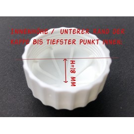 Generisch x Sturdy Hand Regulator Cap, Valve Protection Cap, Hand Regulator, Construction Protection Cap, Hand Wheel M30 x 1.5, White