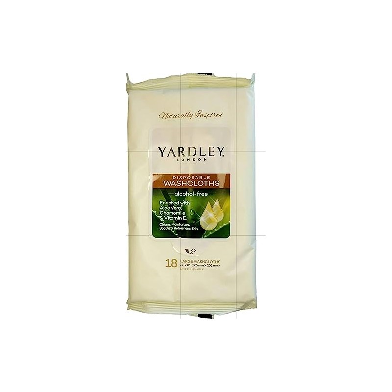 Disposable Washcloths Enriched with Aloe Vera, Chamomile & Vitamin E