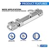XFORT® 2 Pack Polished Chrome Door Bolt, Surface Mounted Sliding