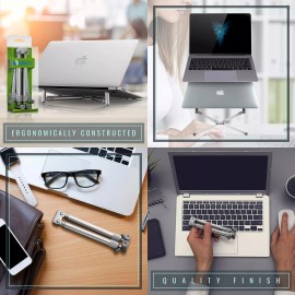 Steklo Laptop Riser - Premium Cooling Stand, Portable Laptop Stand for 12-17.3" Comp...