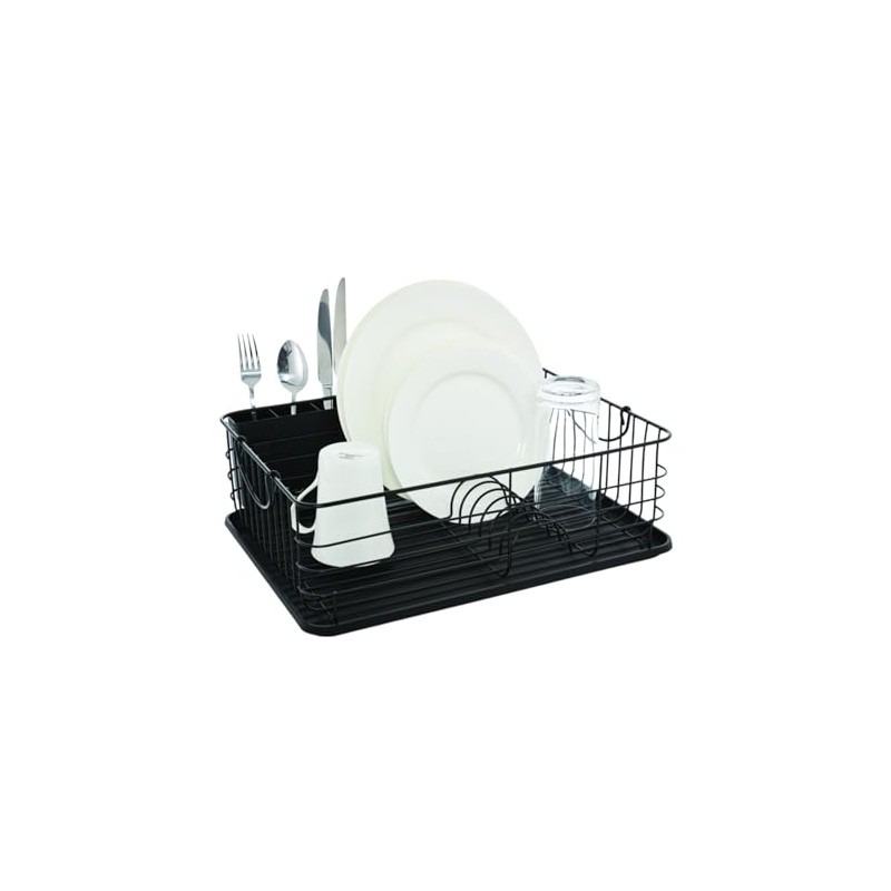Farberware Sink Series Dish Rack with Metal Handles (16.9" x