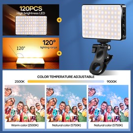 SAKER Selfie Light|120RGB|2500K-9000K|120Pcs High Brightness LED|RGB Lights for Photography|Video Recording|Influencer Camera Light for Phone|Perfect for Content Creator Essentials