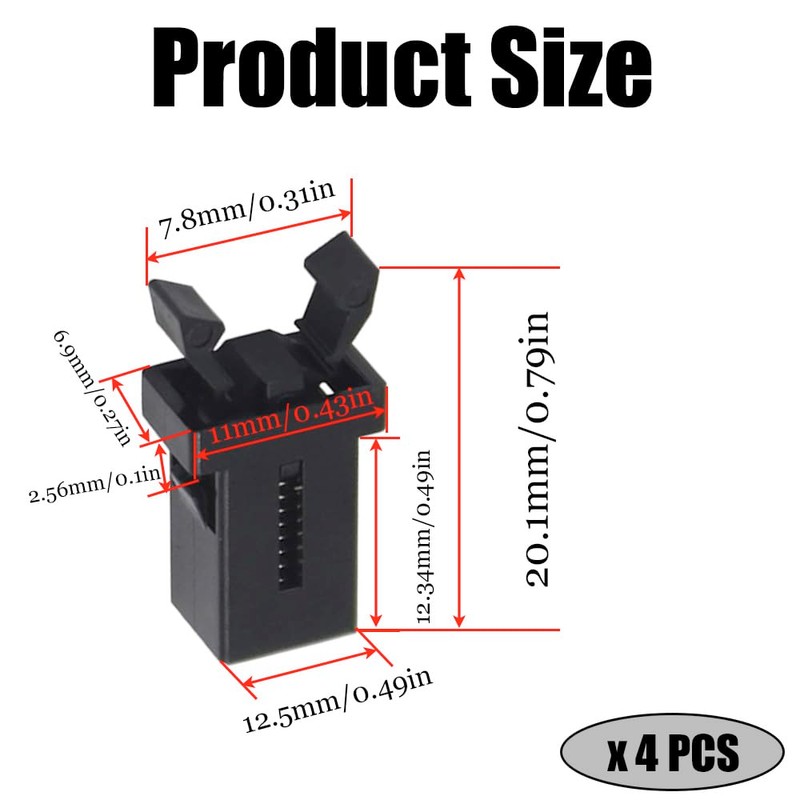 CORTHULin 4 PCS Bin Lid Clasps Durable Touch Bin Lid