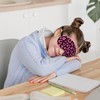 QLMX Preppy Leopard Silk Eye Mask for Sleeping, Leopard Mask,