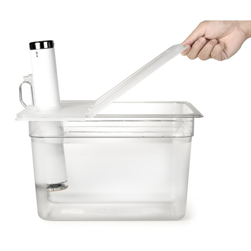 EVERIE Sous Vide Container 12 Quart with Hinge Lid and