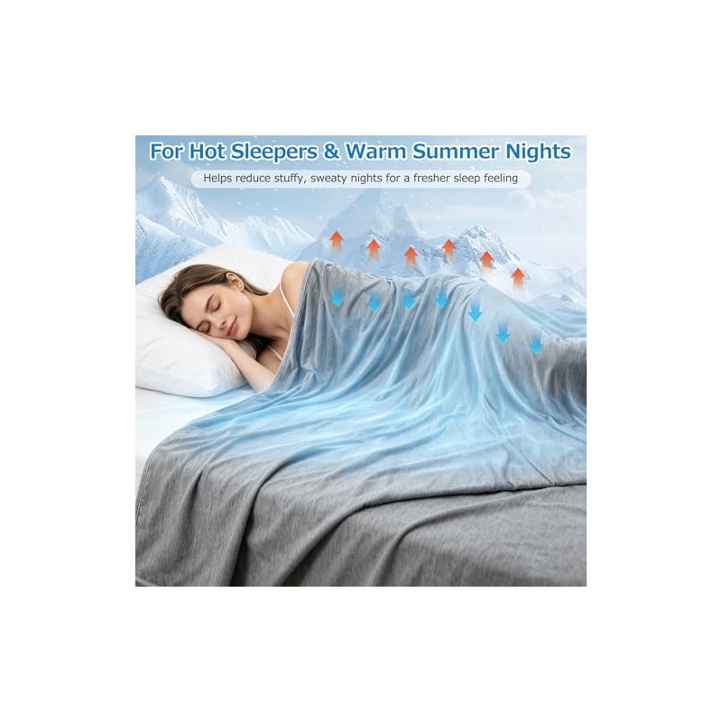 Cooling Blanket 150 x 200 cm for Hot Nights -