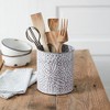 CTW Home Collection 370677 Starfish Stamped Metal Utensil Holder, 6.75-inch