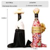 Kelendle 2Pcs Creative Japanese Kimono Bottle Cover with Hats Wine