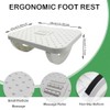 Under Desk Foot Rest with Massage Roller, Ergonomic Office Footrest,
