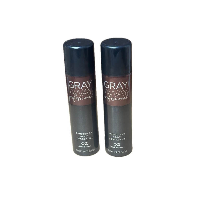 2 Pack Everpro Gray Away Professional Temporary Root Concealer Dark