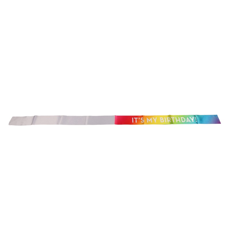 6 Pcs Birthday Sash Reusable Soft Comfortable Colorful Satin Birthday