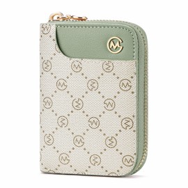 GOLF SUPAGS Credit Card Holder, Small Credit Card Wallet for Women, PVC Leather Organiser Case, Business Card Holder with Zip, pink, Casual