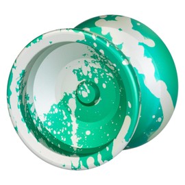 Generic Lodestone R2FG Unresponsive Pro Level Yo-Yo, Aluminum Body Acid Wash Splash (Splash Green)