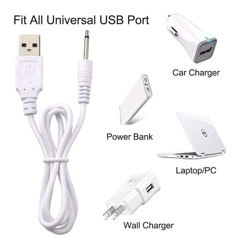 USB Adapter Cord 2.5mm Replacement DC Fast Charging Cable for