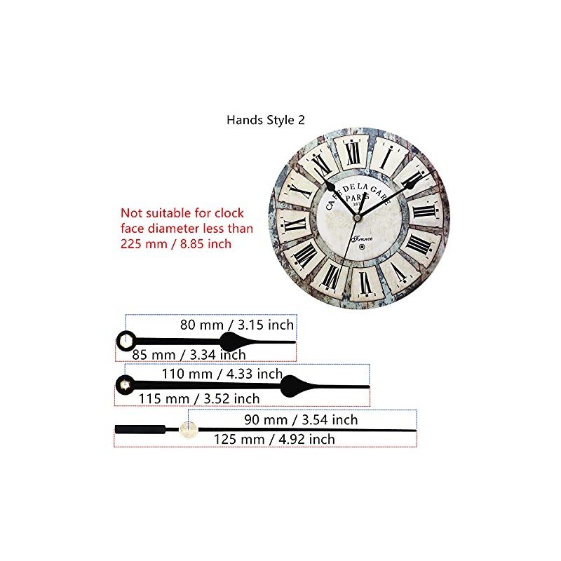 TIKROUND Youngtown 12888 Snap in Type 4.5mm Hour Shaft Length