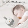 Portable Owl White Noise Machine Baby Soother with 10 Light