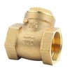 DN32 Female Thread Brass Non Return Swing Check Valve 232PSI