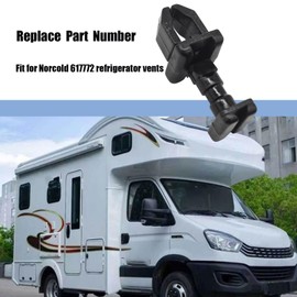 atsuch 20 Pack RV Refrigerator Vent Latch Clips Fit for Norcold 617772 Replacement for Refrigerator Service Vent Doors Black