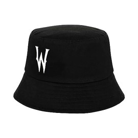 Wednesday W-Bucket Children's Hat, Black, 25 x 15 cm, Black/White, Talla única, Children's Bucket Hat W