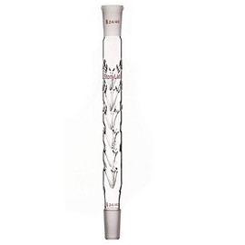 stonylab Vigreux Distillation Column, 24/40 200 mm Length Borosilicate Glass Fractional Distillation Column Vigreux Column with Indentations for Laboratory