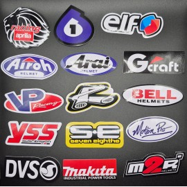 Unbranded Vinyl JDM Racing Stickers Decals 40 Piece Pack Motocross Motorcycle Helmet  - US