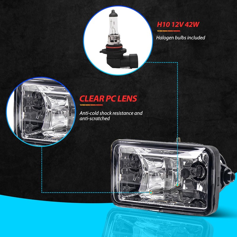 SPIEGEER Fog Lights for 2015 2016 2017 2018 2019 2020
