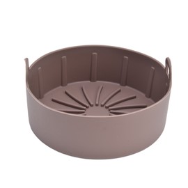 Silicone Pot Reusable Practical Even Heat Easy to Clean Flexible Food Safe Silicone Bowl for Fryer Microwave