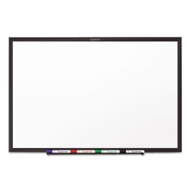 Quartet Whiteboard, Non-Magnetic Dry Erase White Board, 4' x 3', Total Erase, Black Aluminum Frame (S534B)