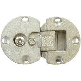 Gedotec Flap Hinge 3D Adjustable Furniture Flap Fitting for Wooden Flaps, Furniture Hinge for Screwing, Flap Holder, Nickel-Plated Steel, Pack of 2, Hinge for Cabinet Doors and Display Cabinets