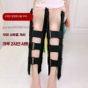 오다리 교정 X다리 바른자세 체형 성인용 외반 교정기 [블랙 M