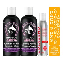 Shampoo Cola Caballo Keratina Crecimiento Capilar 500ml