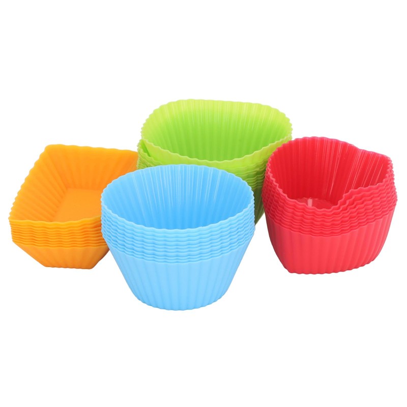 Paquete de 40 Recipientes de Silicona para Tazas Box Lunch