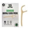 Boonboo Bamboo Dental Floss Picks | 20CT Reusable Picks |